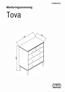 Прирачник Mio Tova Креденец за облека