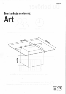 كتيب Mio Art طاولة قهوة