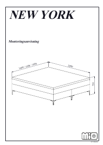 Руководство Mio New York Каркас кровати