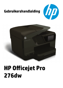 Handleiding HP OfficeJet Pro 276dw Multifunctional printer
