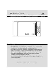 Manual DeLonghi AM820CXC(F)-PM Microwave