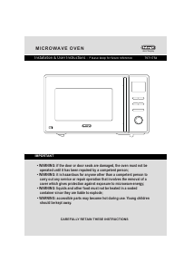 Manual DeLonghi AM925NGN-T00F Microwave