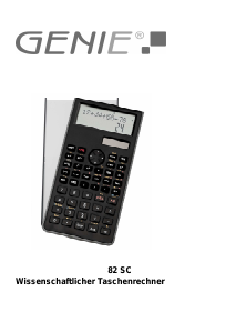 Bedienungsanleitung Genie 82SC Rechner