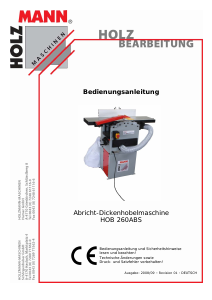 Bedienungsanleitung Holzmann HOB 260ABS Hobel