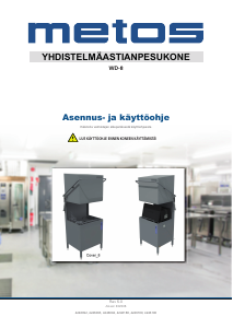 Käyttöohje Metos WD-8 Astianpesukone