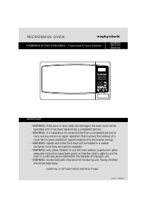 Manual Morphy Richards ES823ENN(F)-P Microwave