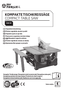 Bedienungsanleitung My Project JF72102 Tischsäge