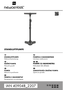 Manual Newcential IAN 409048 Pompă bicicletă