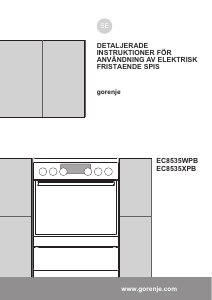 Bruksanvisning Gorenje EC8535WPB Spis