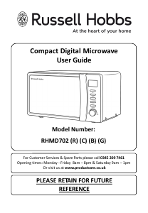 Handleiding Russell Hobbs RHMD702G-N Magnetron