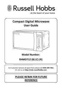 Manual Russell Hobbs RHMD712B-N Microwave