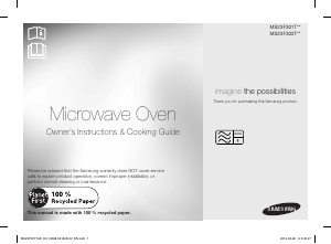 Handleiding Samsung MS23F301EAW/EU Magnetron