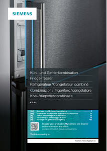 Manuale Siemens KA93GAIDP Frigorifero-congelatore