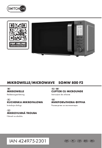 Наръчник Switch On SOMW 800 F2 Микровълнова