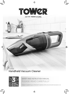 Manual Tower T527000 Handheld Vacuum