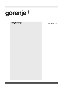 Käyttöohje Gorenje GDV664XL Astianpesukone