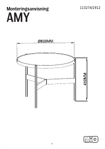 Manual Mio Amy Coffee Table