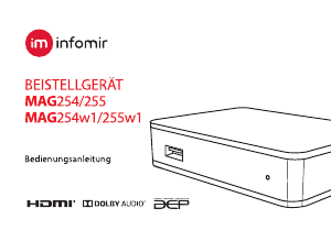 Bedienungsanleitung Infomir MAG 254w1 Digital-receiver