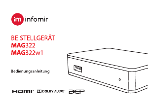 Bedienungsanleitung Infomir MAG 322w1 Digital-receiver