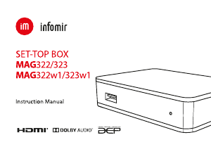 Manual Infomir MAG 323 Digital Receiver