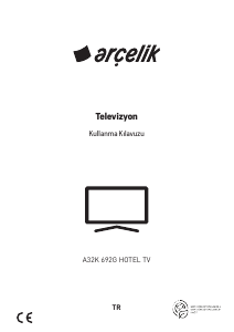 Kullanım kılavuzu Arçelik A32K 692G HOTEL TV LED televizyon