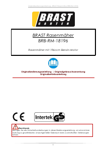 Bedienungsanleitung Brast BRB-RM-18196 Rasenmäher