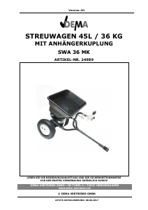 Bedienungsanleitung DEMA SWA 36 MK Streuwagen