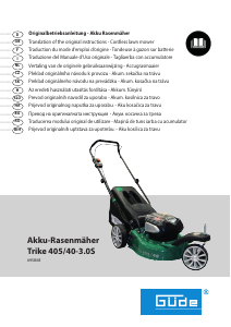 Manual Güde Trike 405/40-3.0S Lawn Mower