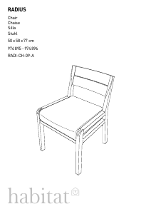 Manual de uso Habitat Radius Silla