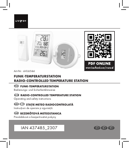 Bedienungsanleitung LIV&BO IAN 437485 Wetterstation