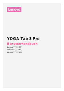 Bedienungsanleitung Lenovo YT3-X90L Yoga Tab 3 Pro Tablet