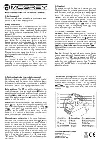 Handleiding McGrey MC-50B Stereoset