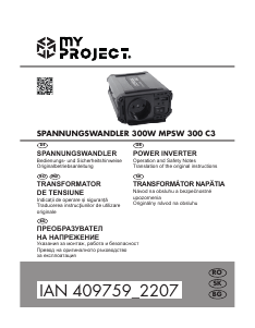 Manual My Project MPSW 300 C3 Power Inverter