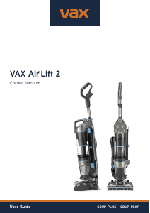 Manual Vax CDUP-PLXS Air Lift 2 Vacuum Cleaner