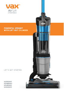 Manual Vax UCUESHV1 Air Lift Vacuum Cleaner