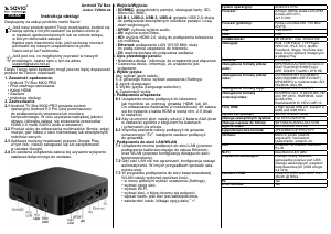 Instrukcja Savio TVBOX-02 Odtwarzacz multimedialny
