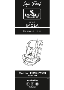 كتيب Lorelli Imola مقعد طفل بالسيارة