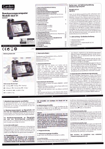 Bedienungsanleitung Garden Feelings GLO 51 Bewässerungscomputer