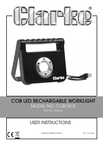 Manual Clarke COB 15CR Lamp