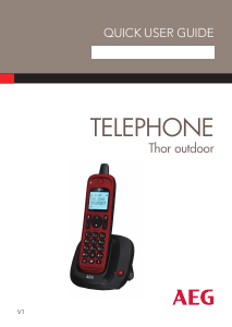 Bedienungsanleitung AEG Thor Outdoor Schnurlose telefon