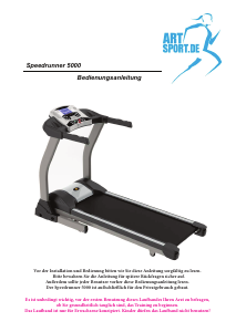 Bedienungsanleitung Art Sport Speedrunner 5000 Laufband