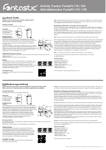 Manual de uso Fontastic FontaFit 110 Rastreador de actividad