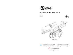 Handleiding Holy Stone HS700 Drone