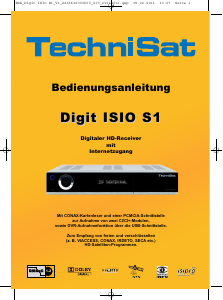 Bedienungsanleitung TechniSat DIGIT ISIO S1 Digital-receiver