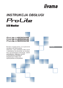 Instrukcja iiyama ProLite LH5550UHS Monitor LCD