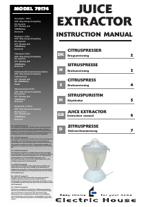 Handleiding Electric House 70174 Citruspers