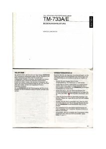Bedienungsanleitung Kenwood TM-733A/E Transceiver