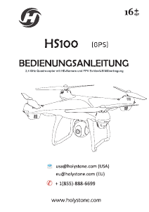 Bedienungsanleitung Holy Stone HS100 GPS Drohne