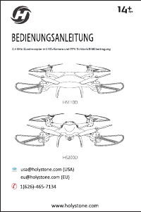 Bedienungsanleitung Holy Stone HS200D Drohne