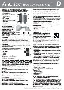 Bedienungsanleitung Fontastic 140CH Aktivitätstracker